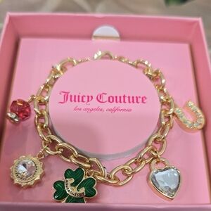 Juicy Couture Gold Bracelet with Colorful Charms